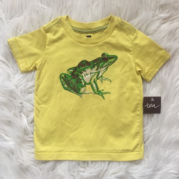 NWT Tea Collection Frog Tee - Picture 2 of 7